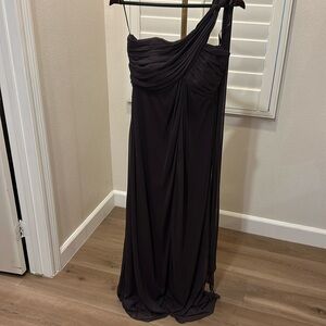 Purple One Shoulder Gown (Size 8)